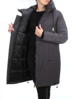 21-963 DK. GRAY Куртка зимняя женская (200 гр. холлофайбер)