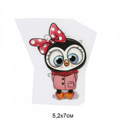 Термотрансфер арт.TBY.1262 Сова 5,2х7см, уп.10шт