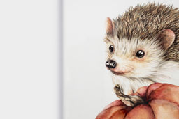 Подставка под горячее, 24х17 см, керамика/пробка, белая, Еж Autumn forest - Anna lafarg фото 4