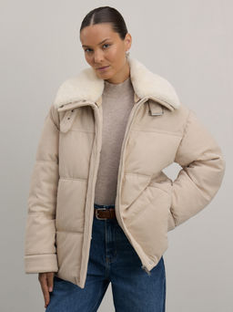 Куртка из вельветовой ткани со съемным воротником / Zarina