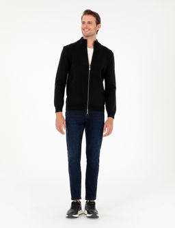Siyah Regular Fit Fermuarl_ Triko H_rka - Pierre cardin фото 4