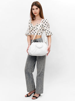 LACCOMA сумка Роза-Л815-белый эко кожа хлопок