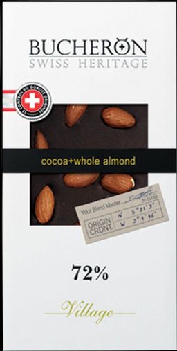 BUCHERON. Village. Горький с цельным миндалем 85 гр. карт.пачка