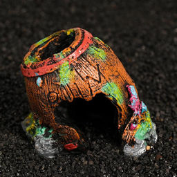 Декор-грот для аквариума Бочка, 11 х 9 х 10 см - Simaland фото 2