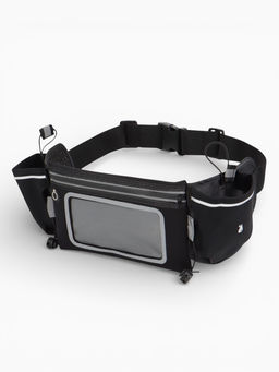 Сумка поясная туристическая, влагозащитная, 52×13 см, черная