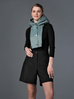 25317 Пальто дем. зеленый - Dizzyway фото 5