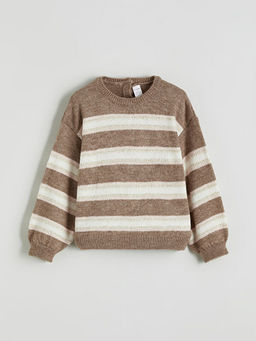 ?izgili K?z ?ocuk Triko Kazak