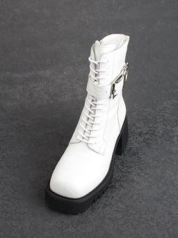 01- GZ6115-G71-N101 WHITE Ботинки демисезонные женские (натуральная кожа) - Фабричный китай фото 4