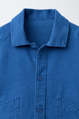 SOBRECAMISA CANVAS BOLSILLOS / Azul?n - Zara фото 5