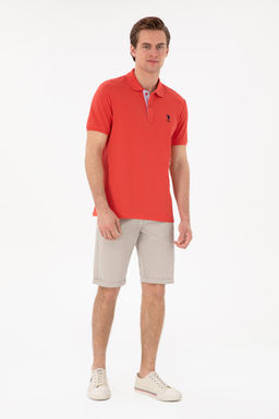 Erkek Regular Fit Polo Yaka K_rm_z_ Basic Ti__rt Sepette S_rpriz _ndirim - U.s. polo assn фото 4