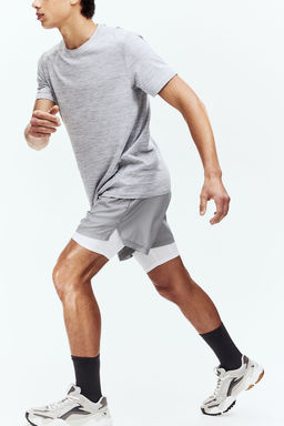 Pantalon corto de doble capa en DryMove - H&m фото 2