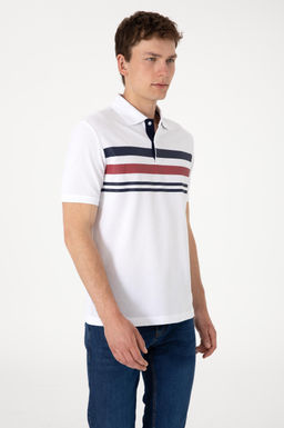 Erkek Regular Fit Polo Yaka Beyaz Ti__rt Sepette S_rpriz _ndirim - U.s. polo assn фото 3