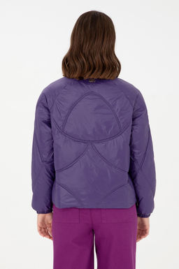 Женское фиолетовое пальто Неожиданная скидка в корзине - U.s. polo assn фото 5