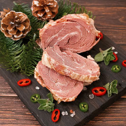 Окорок из кабана с копченой грудинкой высший сорт ВитаМир , 325г  фото 4