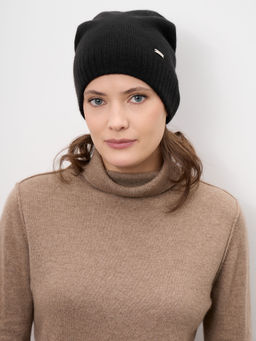 Шапка из кашемира 04286 черная