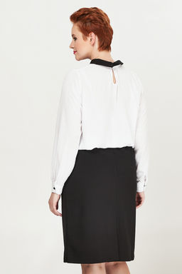 Блуза офисная белая - Olsi фото 8