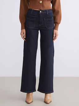 Wideleg Kad?n Jean Pantolon