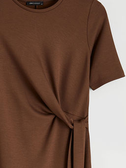 Bisiklet Yaka Ba?lamal? Elbise