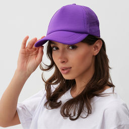 Бейсболка с сеткой MINAKU, фиолетовая, размер 56-58