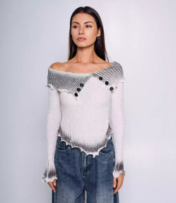 Джемпер #КТ544, молочный