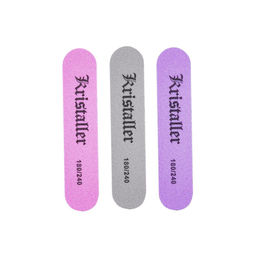 Kristaller Бафик для ногтей овал 180/240 грит, 1 шт., в ассортименте