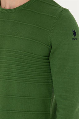 U. S. Polo Assn Мужской зеленый свитер - U.s. polo assn фото 14