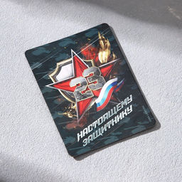 Цена за 2 шт. Магнит и брелок на 23 Февраля Лучший из лучших, подарочный набор : 2 предмета - Сима-ленд фото 7