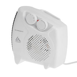 Тепловентилятор Luazon LTO-05, напольный, спиральный, 2000 Вт, 20 м², 2 режима, белый