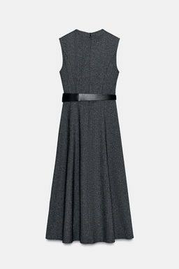 MELANGE MIDI DRESS WITH BELT - Zara фото 6