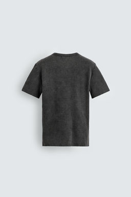 CAMISETA PUNTO SLIM FIT ESTRUCTURA / Negro lavado - Zara фото 10