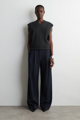 PANTAL?N TWILL WIDE LEG RELAXED FIT - H&m фото 4