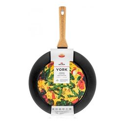 Сковорода глубокая с антипригарным покрытием Walmer York Induction, 28 см, цвет светлое дерево  фото 2