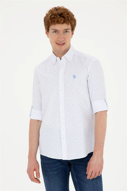 Рубашка мужская U.S. Polo Assn Saks белая