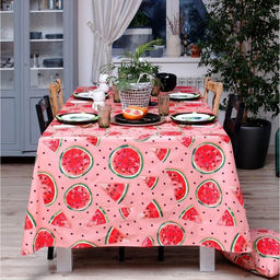 Скатерть Этель Арбузы, 150*220 см, репс,пл.130 г/м, 100% хлопок