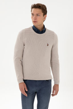 Erkek Slim Fit Bisiklet Yaka Ta_ Kazak - U.s. polo assn фото 3