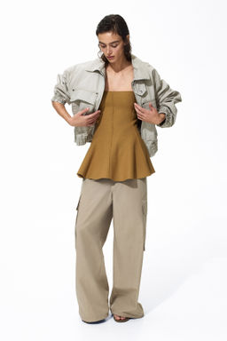 Top de tubo con peplum - H&m фото 5
