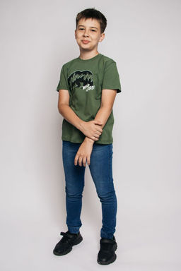 Футболка для мальчика 52320 Хаки* 180 Be Friends