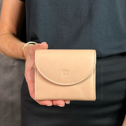 Кошелек кожаный DuDu серии Malaga | пудровый - Dudubags фото 6