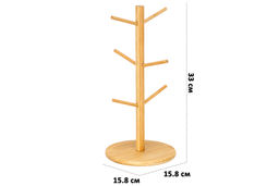 Подставка бамбуковая для 6 кружек 15,8*15,8*33 см - Elan gallery фото 7