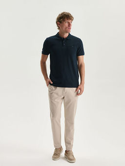 Polo Yaka K?sa Kollu Erkek Dokulu Ti??rt