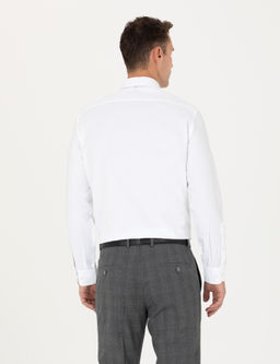 Beyaz Regular Fit Uzun Kollu Basic G_mlek