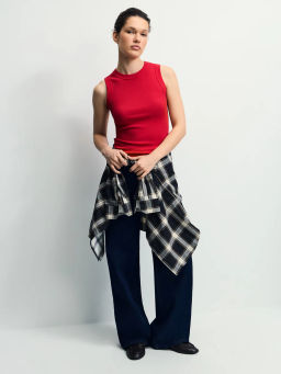 Базовая майка из хлопка / Zarina  фото 3