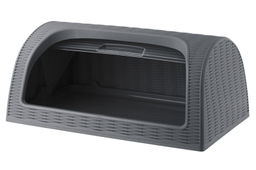 Хлебница 43*27*19 см "Элеганс" графитовая (модель 436)