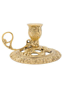 Подсвечник на одну свечу с ручкой(полиш) №П3842/1