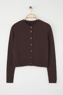 TRENDYOLMILLA Bordo Yunlu Ceket Gorunumlu Triko H?rka TWOAW25HI00049 фото 6