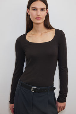 Camiseta de manga larga Warming Slim Fit - H&m фото 5