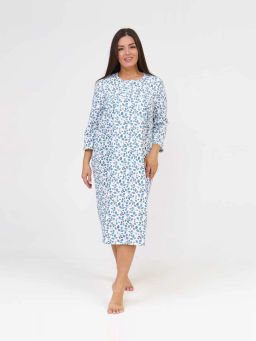Ночная сорочка женская, цвет синий белый