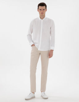 Bej Slim Fit Jean Pantolon