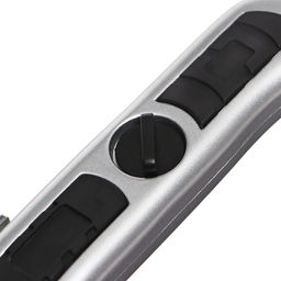 Нож универсальный трапециевидный 19 мм, фиксатор, корпус металл, Zinc-alloy, TOP