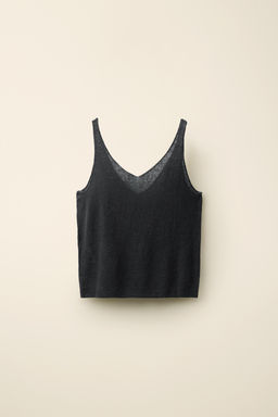 TOP PUNTO TIRANTES CREATED BY CARAMEL LONDON X ZARA / Gris antracita